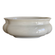 Neo-classical planter in ivory earthenware with XXL gadroons, 1950s