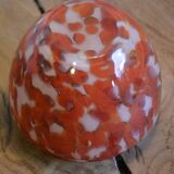 Vase en verre orange