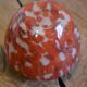 Orange glass jar