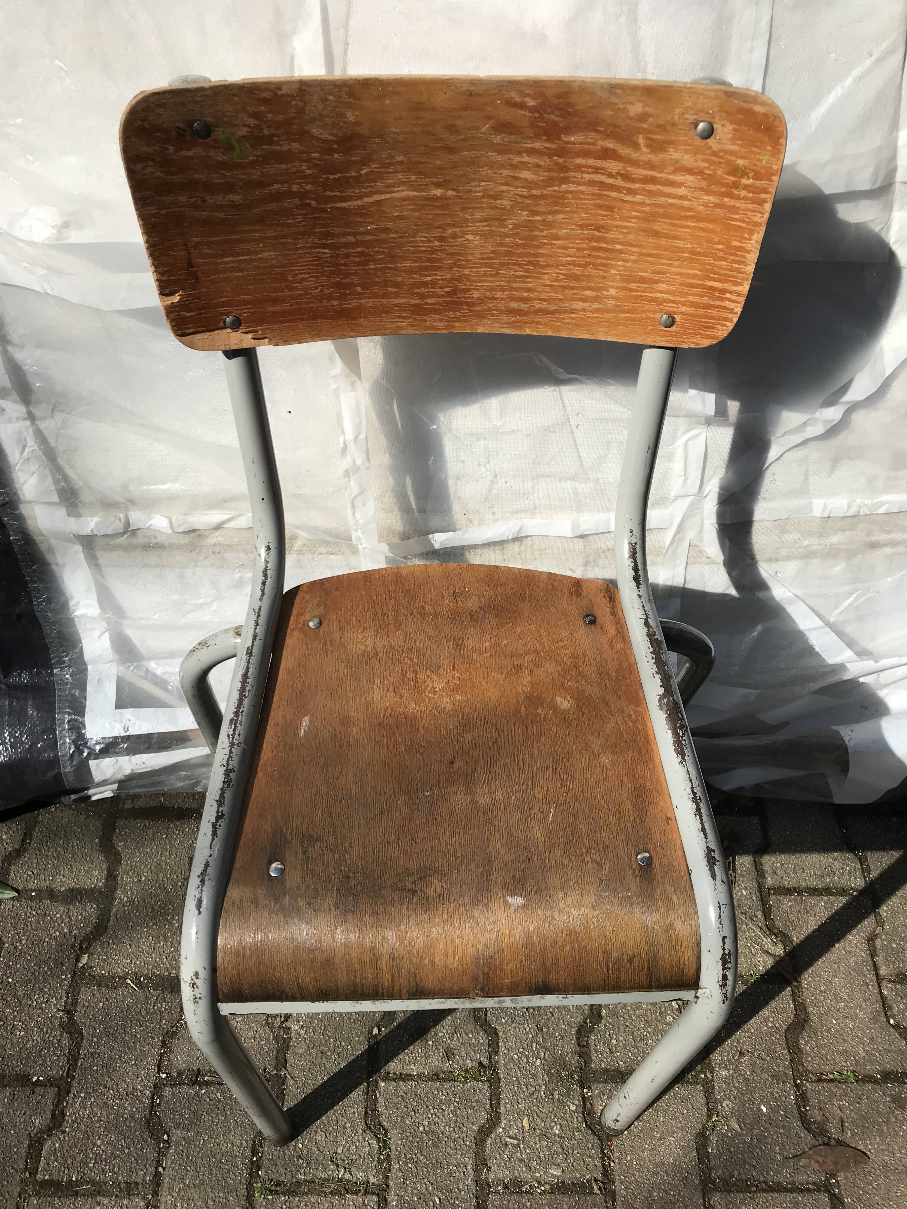 Old 70s school chair