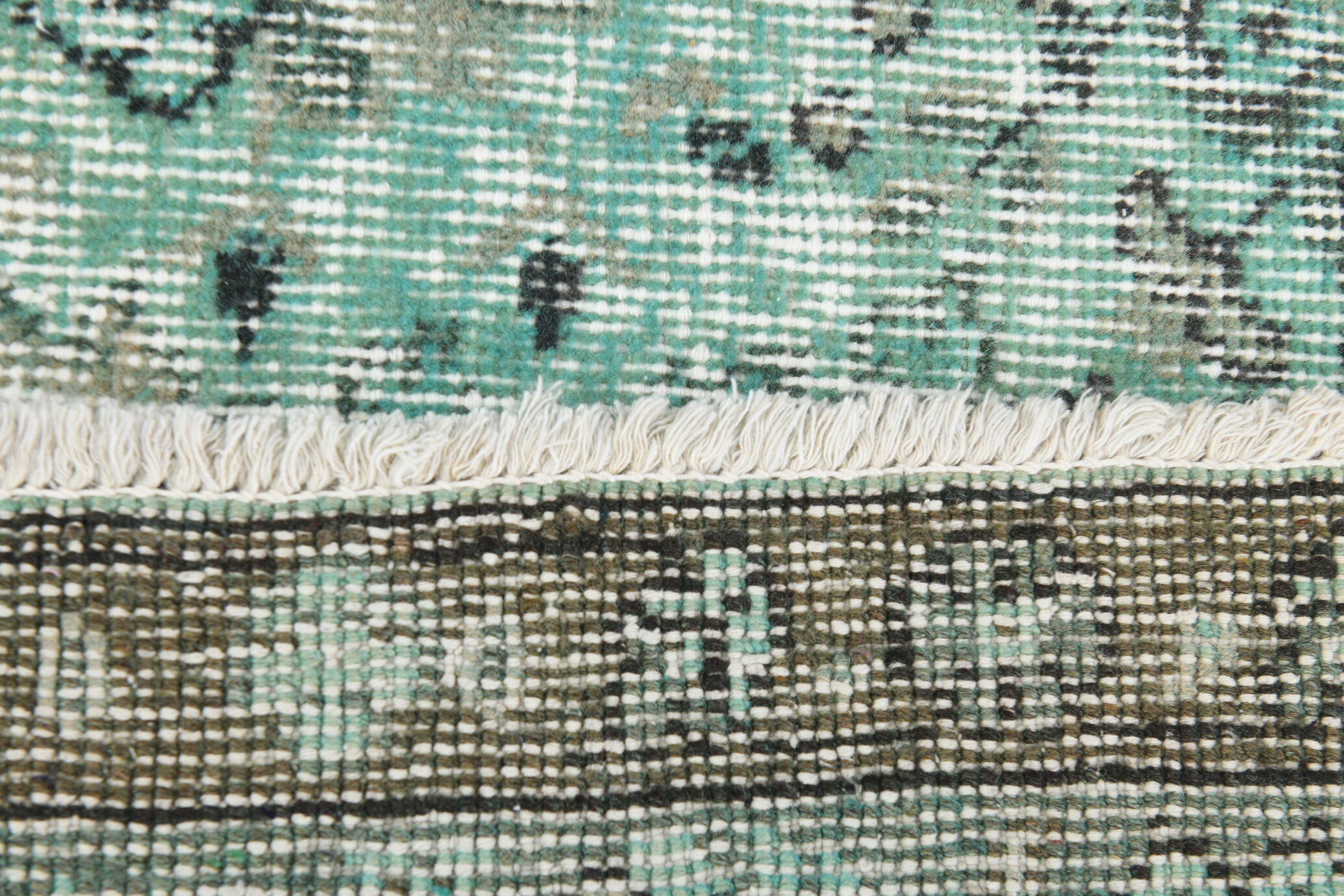 5x7 Handknotted Wool Floral Vintage Tapis Rugs 227x145Cm