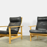 Lounge chairs, model 2461, designed by Søren Holst and produced by Frederica Stolefabrik, Denmark
