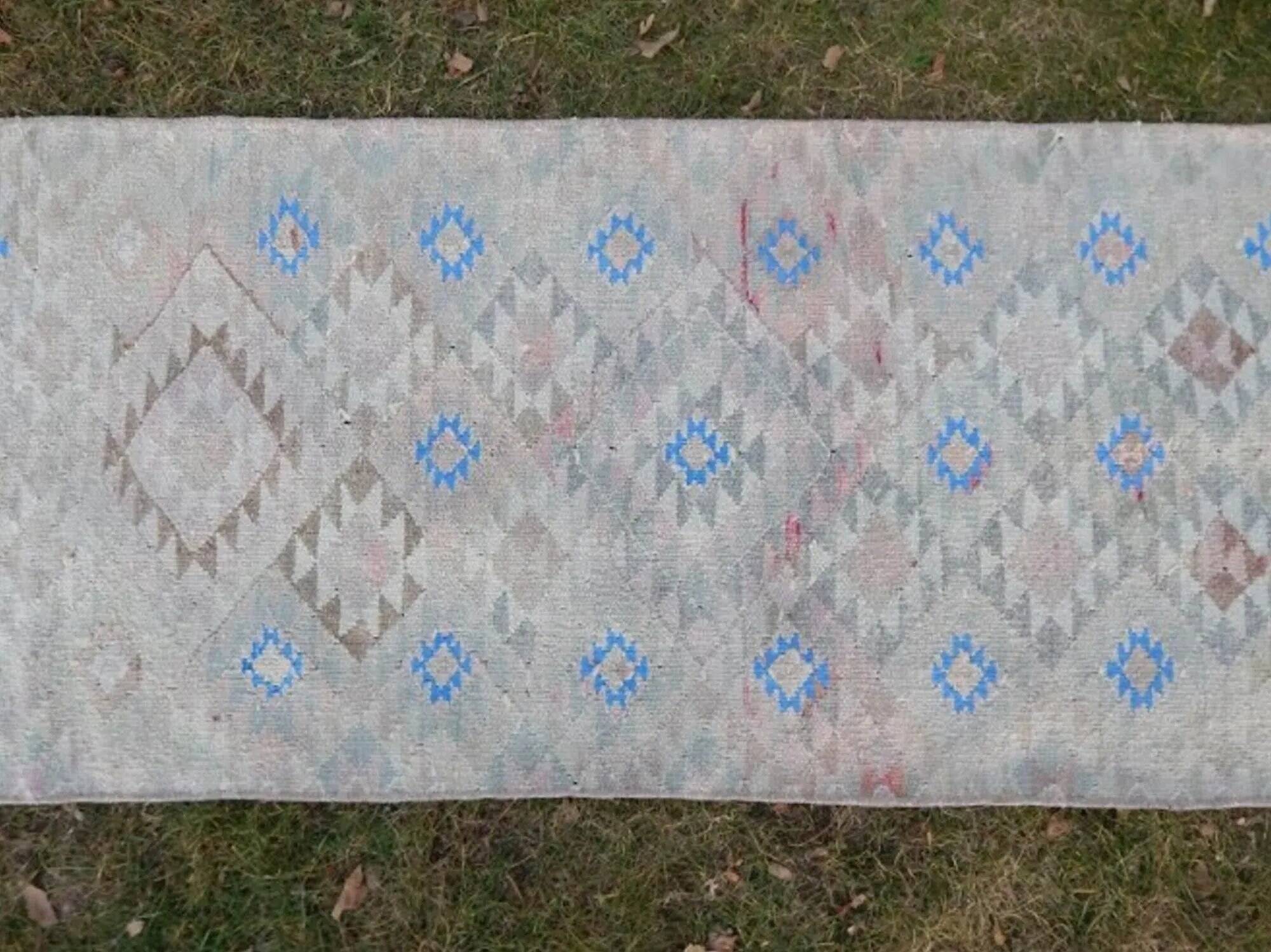 Vintage Turkish hallway rug 70x288 cm
