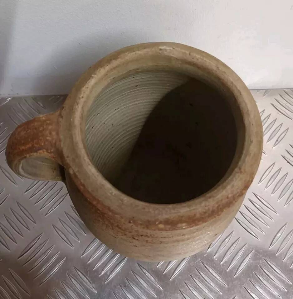Old Vintage Terracotta Pot With Handle