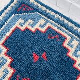Tapis vintage Bleu