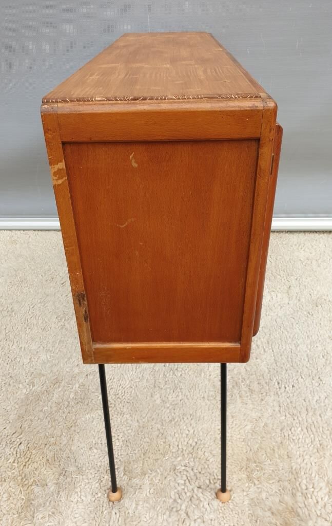 Console 1950 two doors matted glass