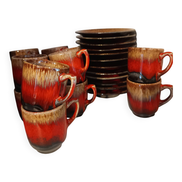 Ensemble de 6 tasses et soucoupes en excellent état de saint Paul de vence
