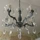 Antique chandelier with pendants