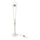 Rare Angelo Lelii adjustable Italian marble and brass floor lamp, 1952