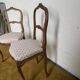 Duo de chaises à décor fleuri