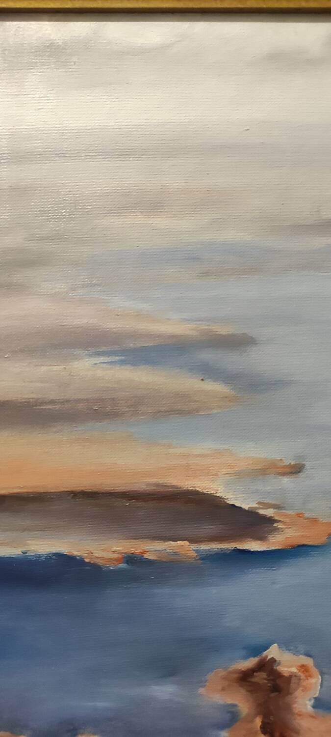 Oil painting on canvas signed