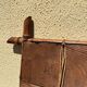Antique bamboo style mirror mercury glass vintage solid wood