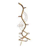 Rattan plant stand