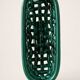 Green ceramic basket signed Idlas
