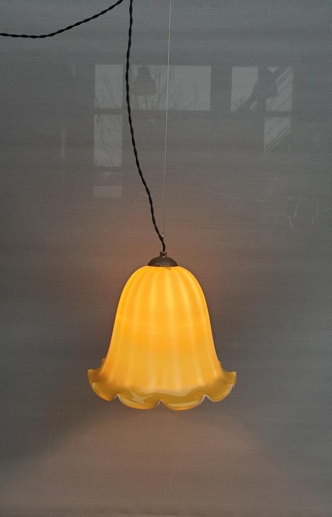 Scandinavian suspension glass yellow digitalis grandiflora