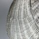Mid-century French rattan wicker boho floor lamp, 1950s-1960s