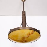 Large Art Deco Ceiling Lamp, France, 1980s