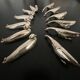 12 porte-couteaux forme canards et oies en metal