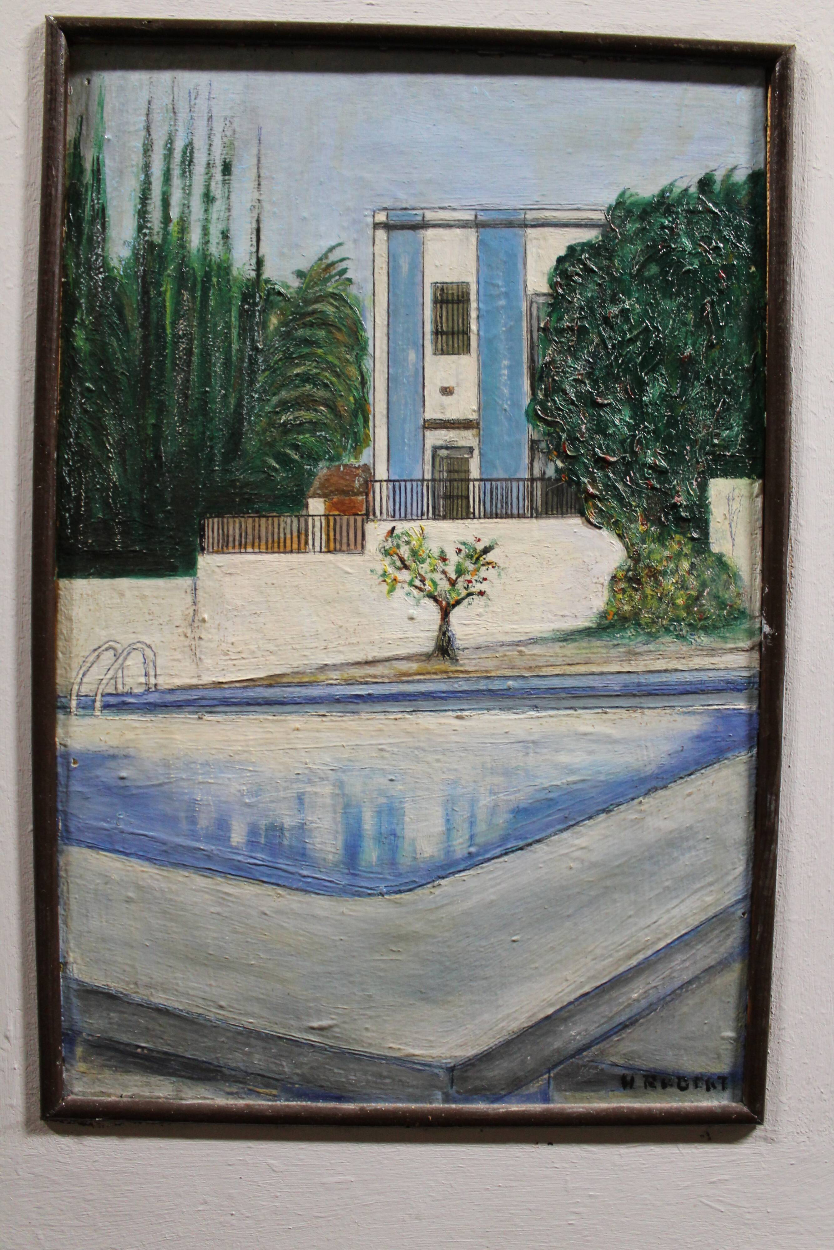 Ancient architecture painting