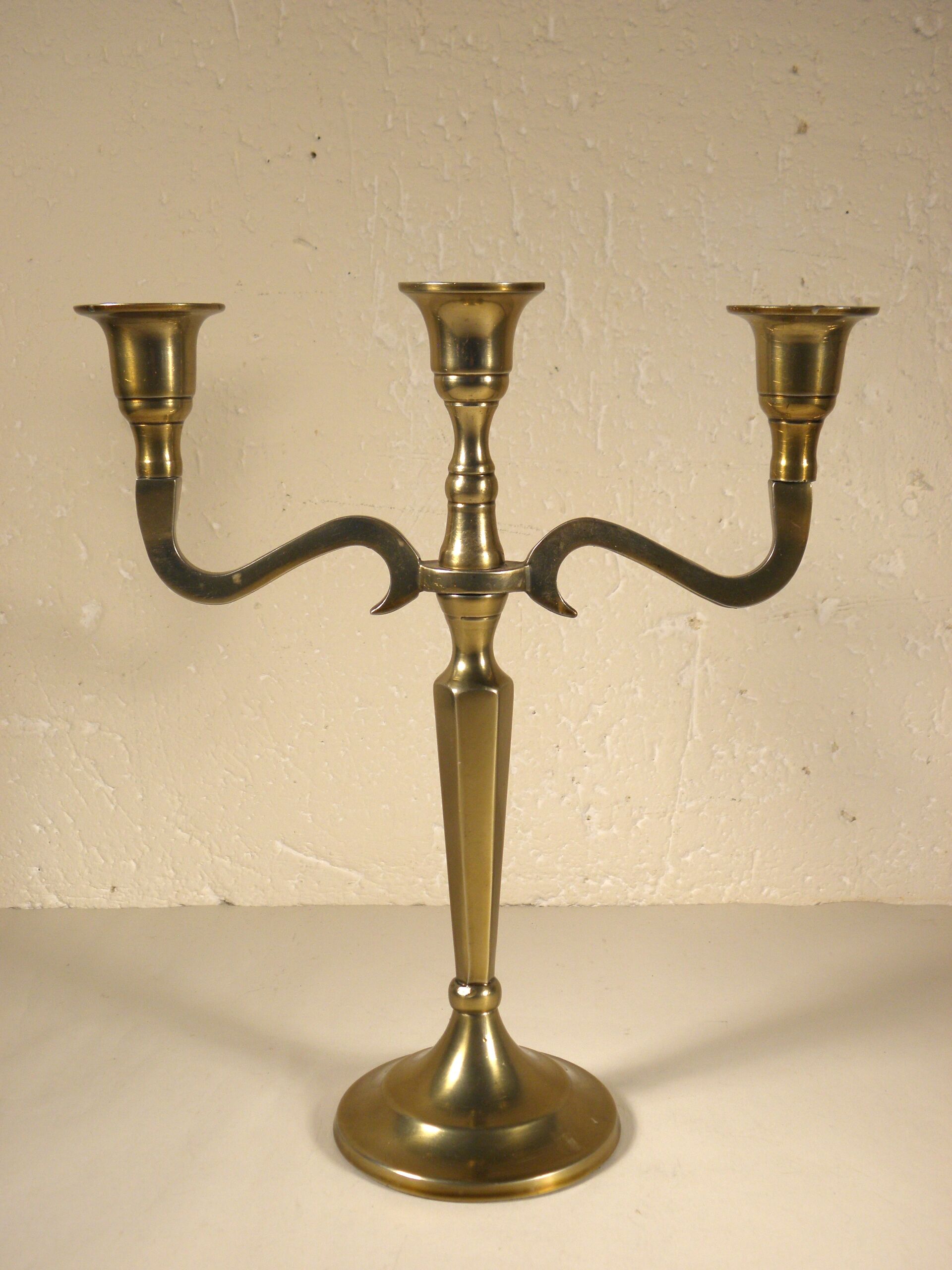 Golden metal chandelier