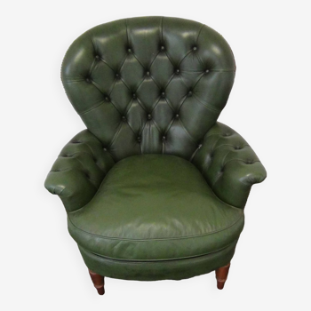 Vintage leather chesterfield chair