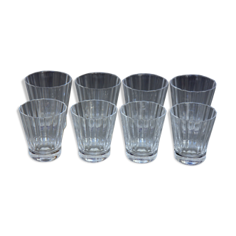 Huit verres Paloma Picasso cristal Villeroy et Boch