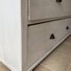 Charming old country sideboard painted in lime white