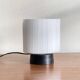 Small vintage white opaline glass table lamp bedside decoration extra LAMP-7117