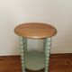 Vintage pedestal table solid wood