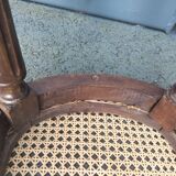Banquette de piano cannee ancienne style Louis XVI
