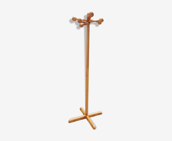 Porte manteaux scandinave en pin 1970
