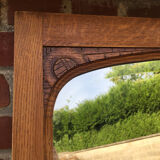 Mirror door antique wardrobe