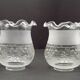 Set of 2 French Vintage Floral Replacement Chandelier/ Wall Light Shades