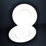 Wedgwood set of 2 pasta plates, Patrician garland, England