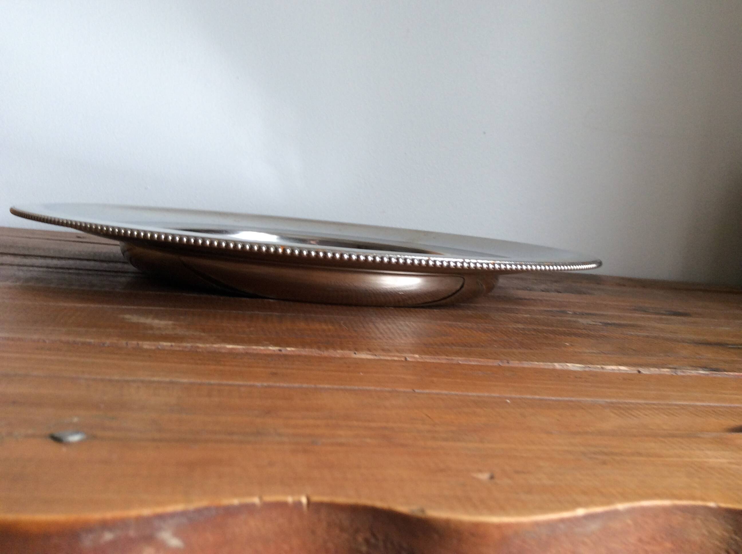 Stainless steel pearl plate