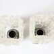 Pair of Targetti glass and chrome wall lights