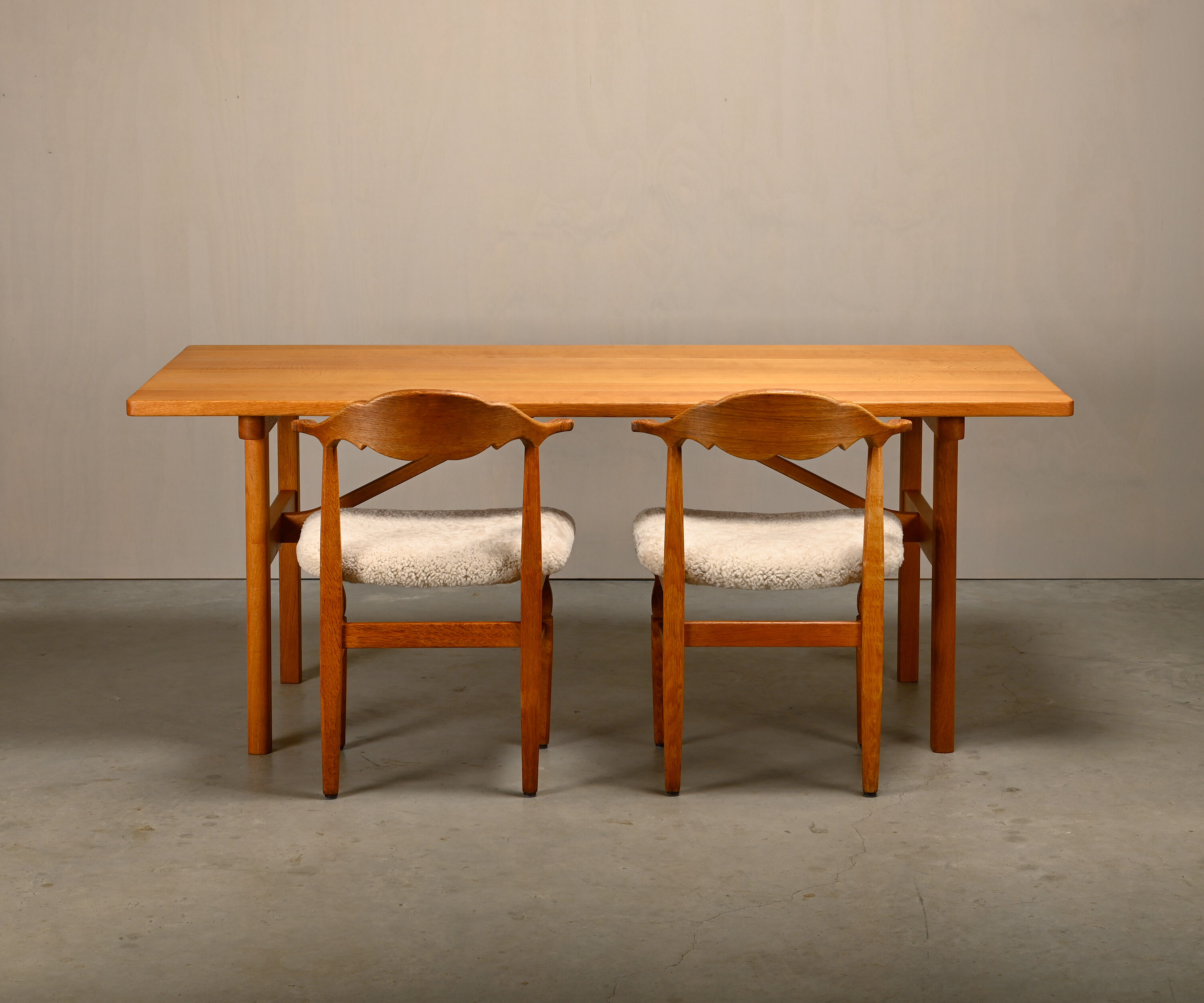 Børge Mogensen solid Oak Dining Table or Desk Model 6284 for Fredericia