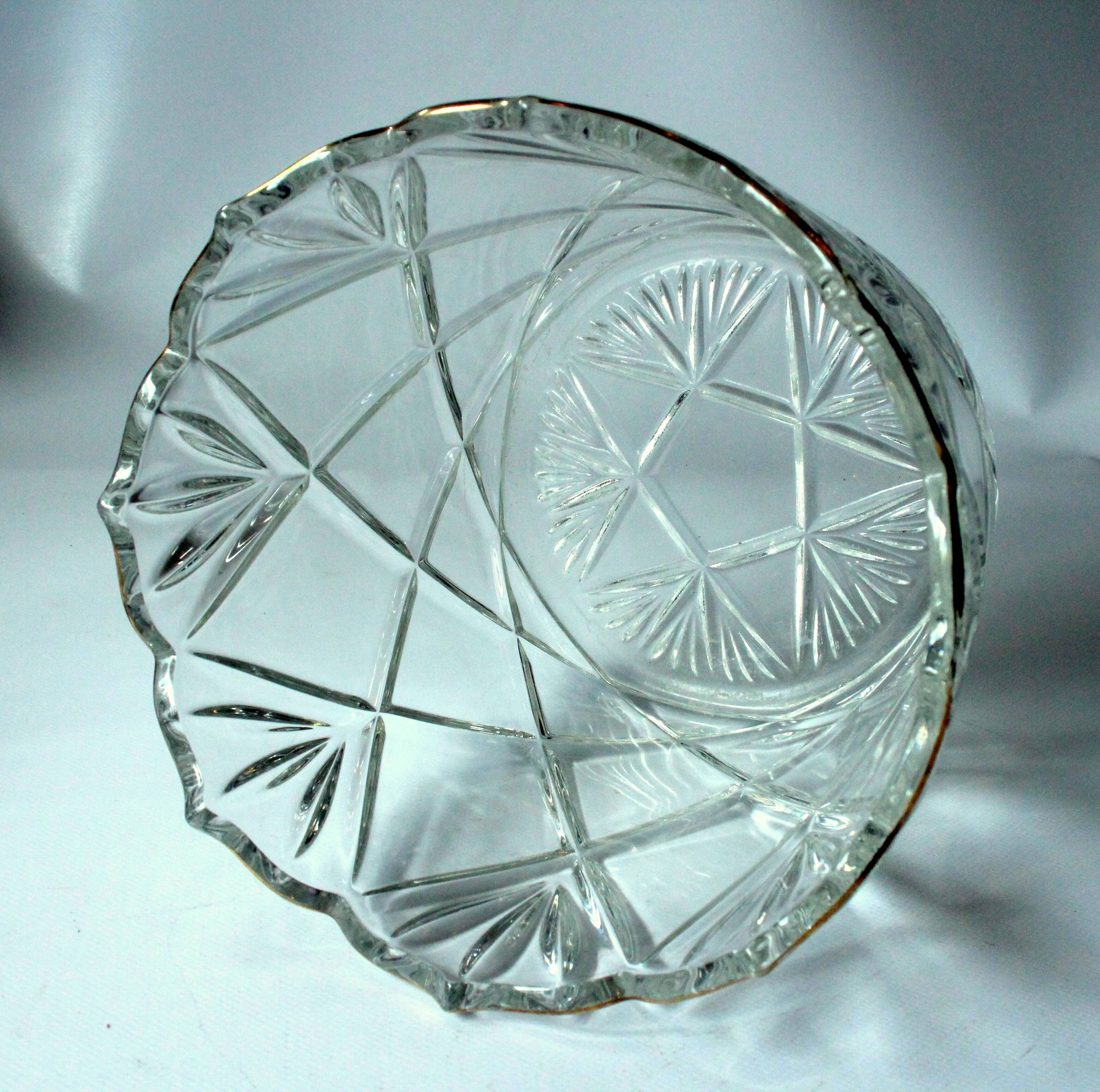 Ice bucket from the 1930s - made of heavy lead crystal glass
