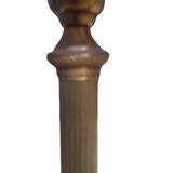 Pair of empire style lamps with red lampshades
