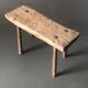 Banc de traite en bois blond