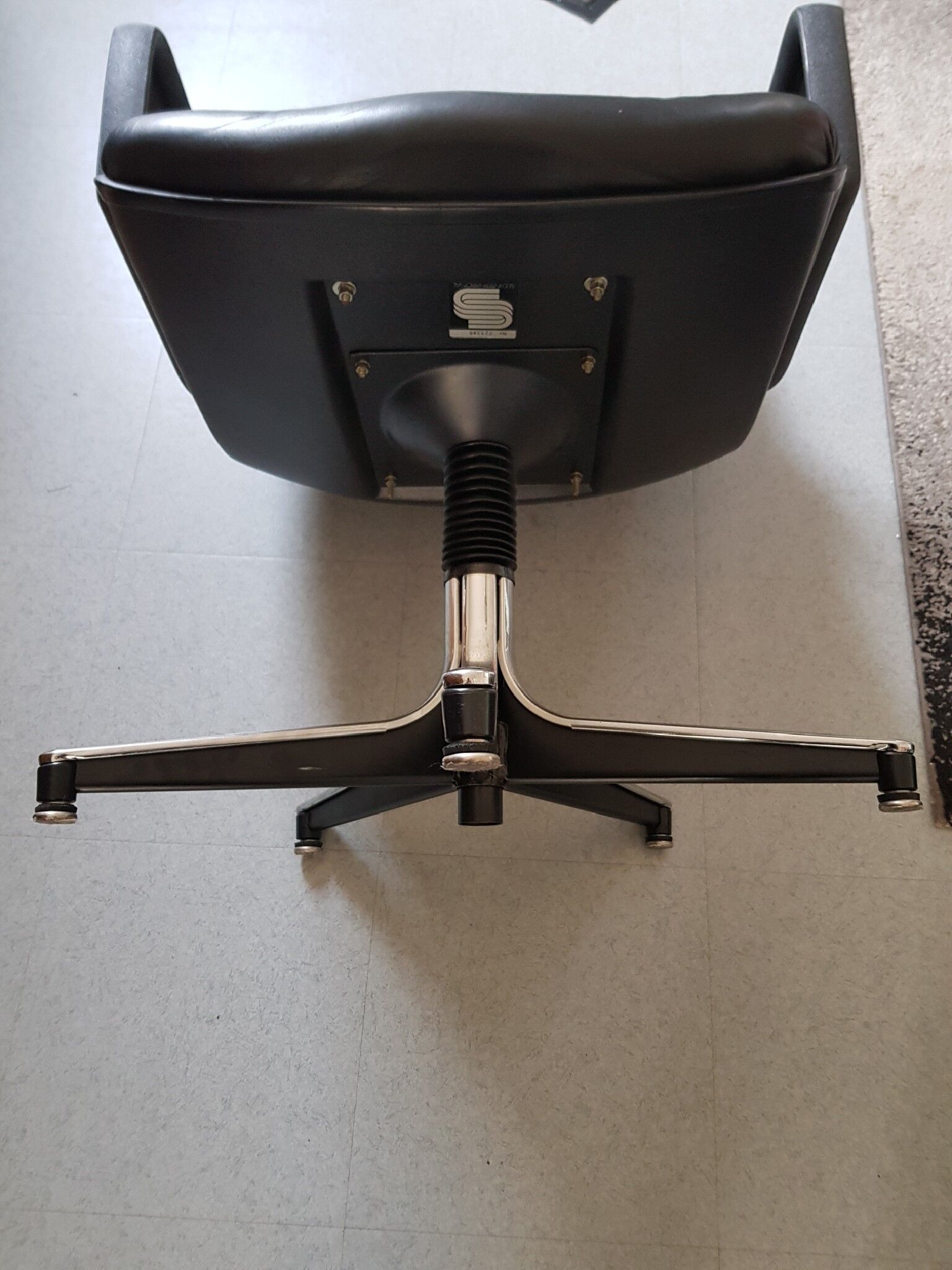 1970 leather office chair