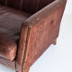 Vintage leather sofa. Edited by Mantellassi. Italy, 90s