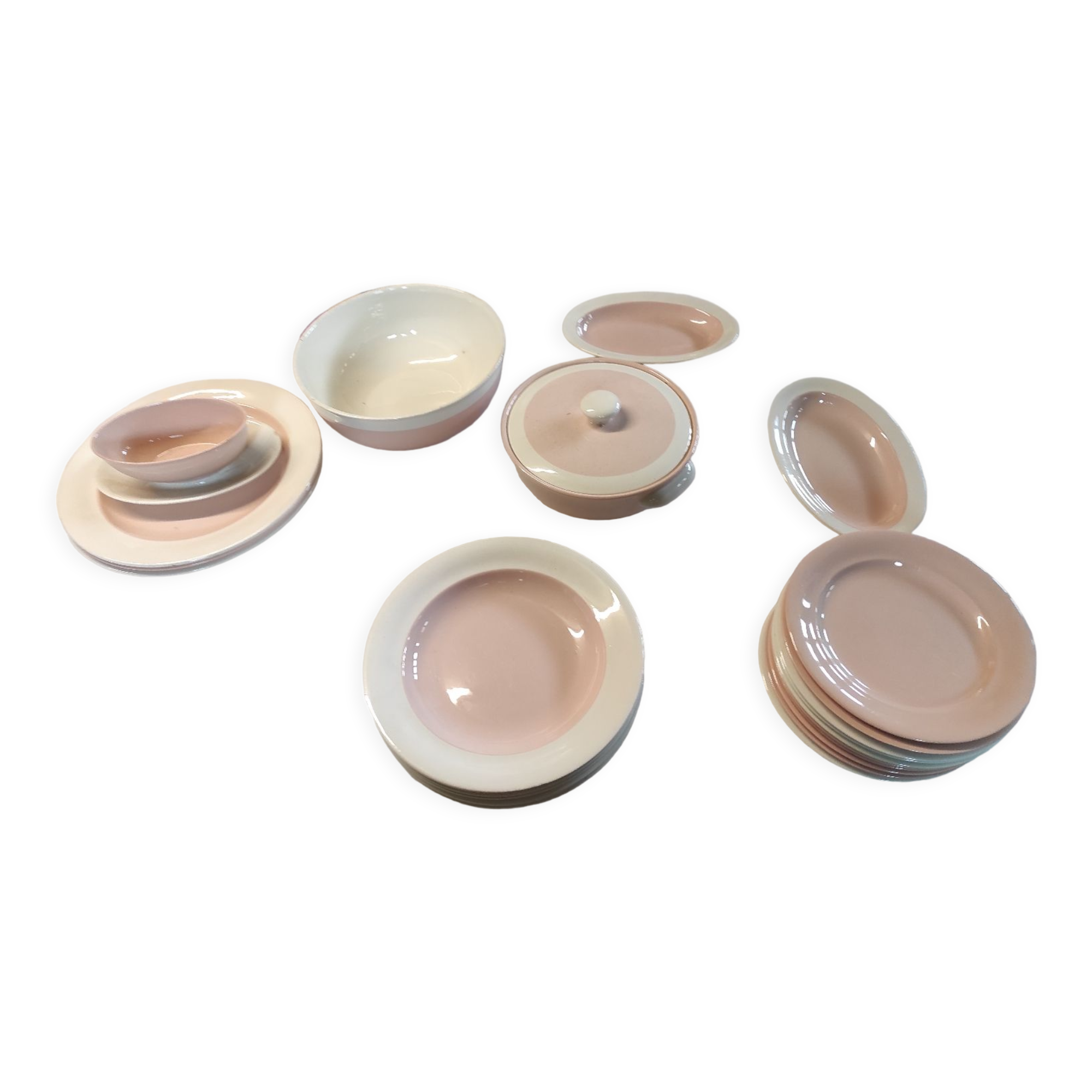 Service rose poudré Villeroy et boch