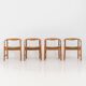 Ensemble de 4 chaises "PP203" par Hans J. Wegner pour PP Møbler