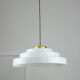 Suspension en laiton et plexiglas cascade mid-century