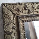 Mirror old gilded frame