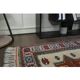 1960's Vintage Turkish Milas Handmade Wool Cotton Red Blue Area Rug 130x180
