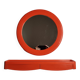 Miroir Syla vintage et étagère de salle de bain, orange, années 70