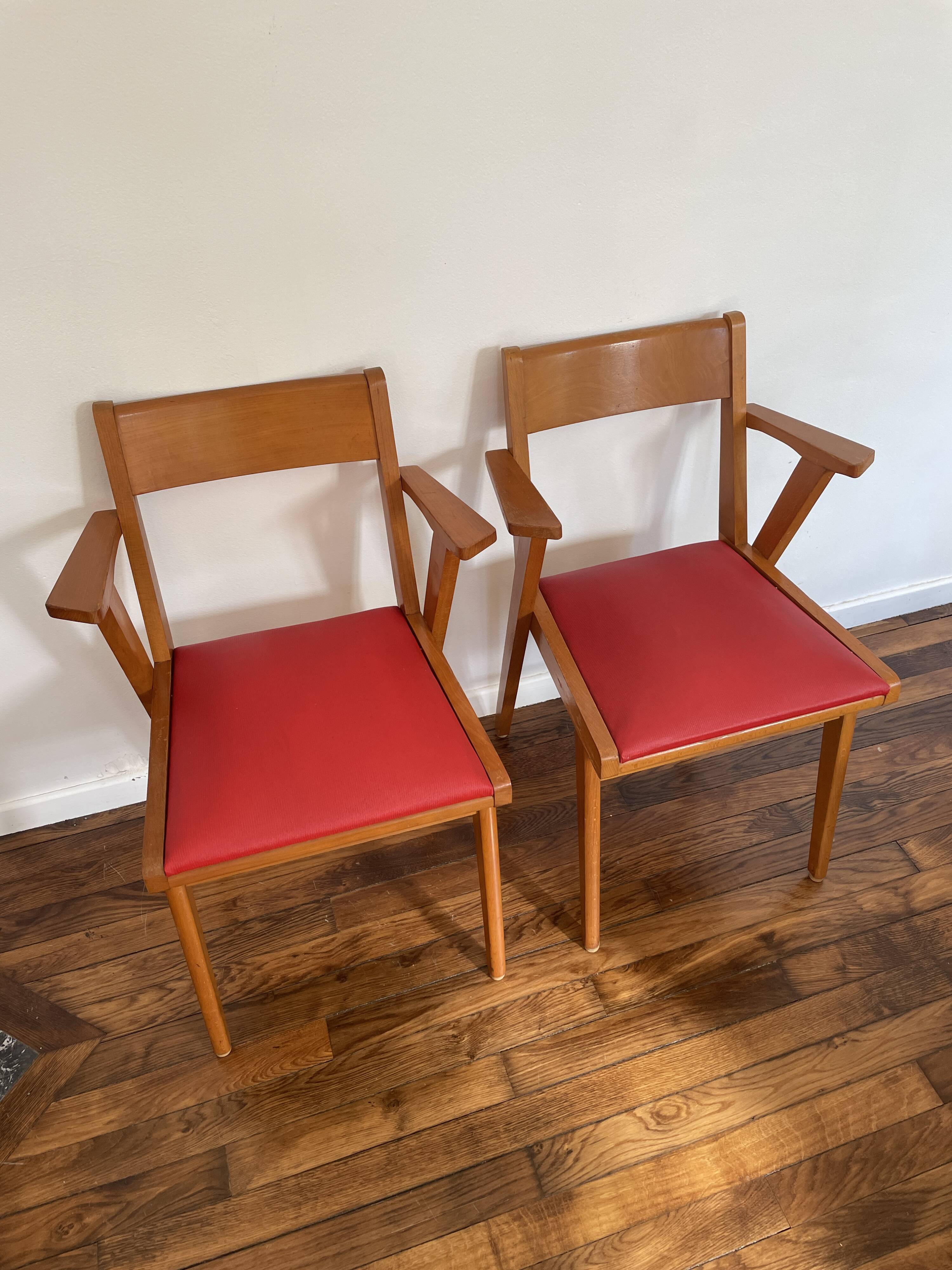 Set of 2 Vintage Armchairs