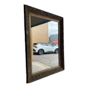 Miroir vintage en or gris